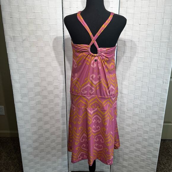 PrAna Womens Avore Dress Size Medium Halter Neckline Boho Drip Waist Summer Soft - Picture 15 of 16